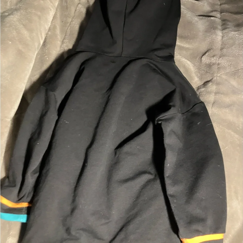 ZAZA Couture Rainbow Kitty Hoodie black hoodie rainbow kitten stripes 2Toddler